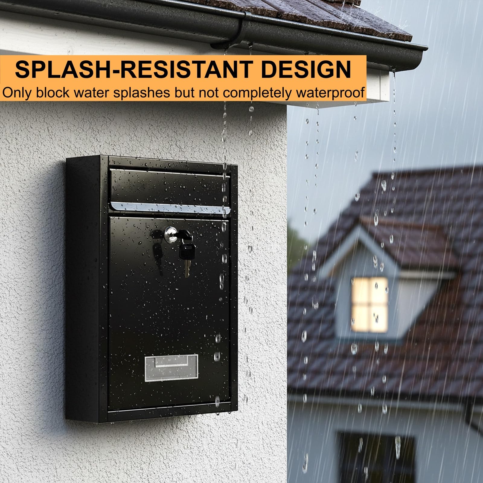 DEAYOU outdoor decor black housing blends with modern exteriors