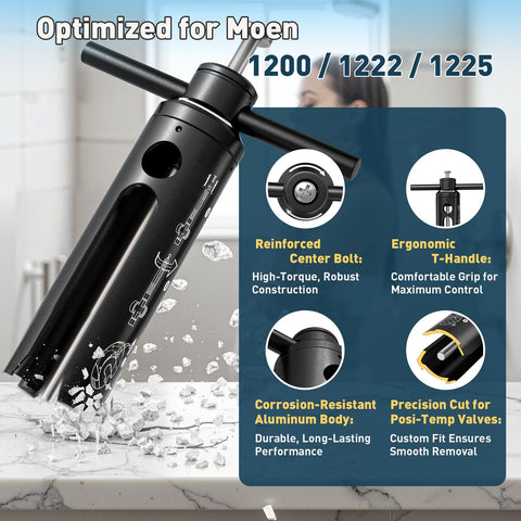 Precision base aligns with Posi-Temp valves to protect valve body.