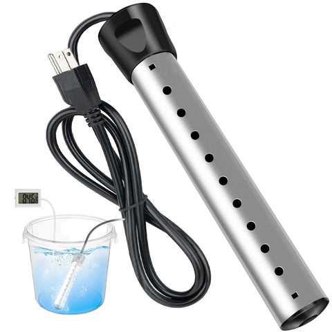 Debraltanner 2000W immersion heater ready for rapid hot water in baths and cleaning