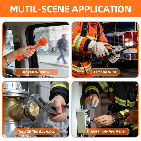 Debtrop firefighter tools cable cutter in action for clean, precise wire cuts.
