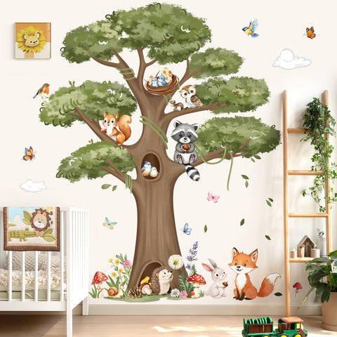 Decalmile forest animals fox decal adds charm to nurseries and sparks imaginative play.