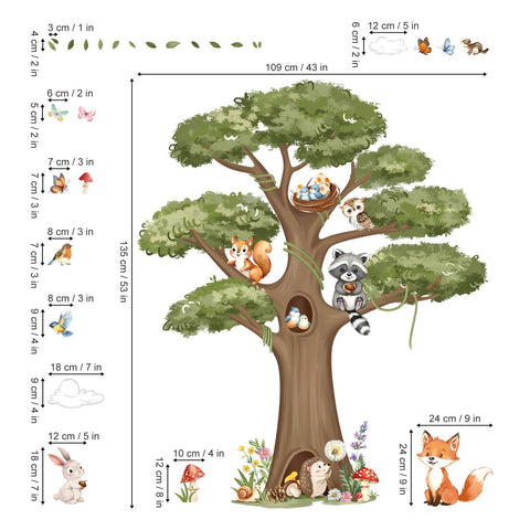 Decalmile hedgehog wall decal brings a cute touch to playrooms and classrooms.