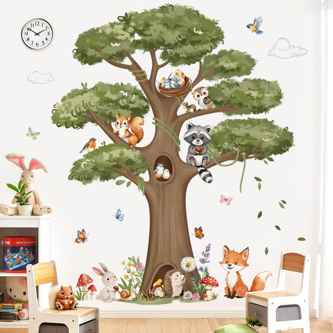 Decalmile woodland rabbit decal creates a friendly wall accent for kids' bedrooms.