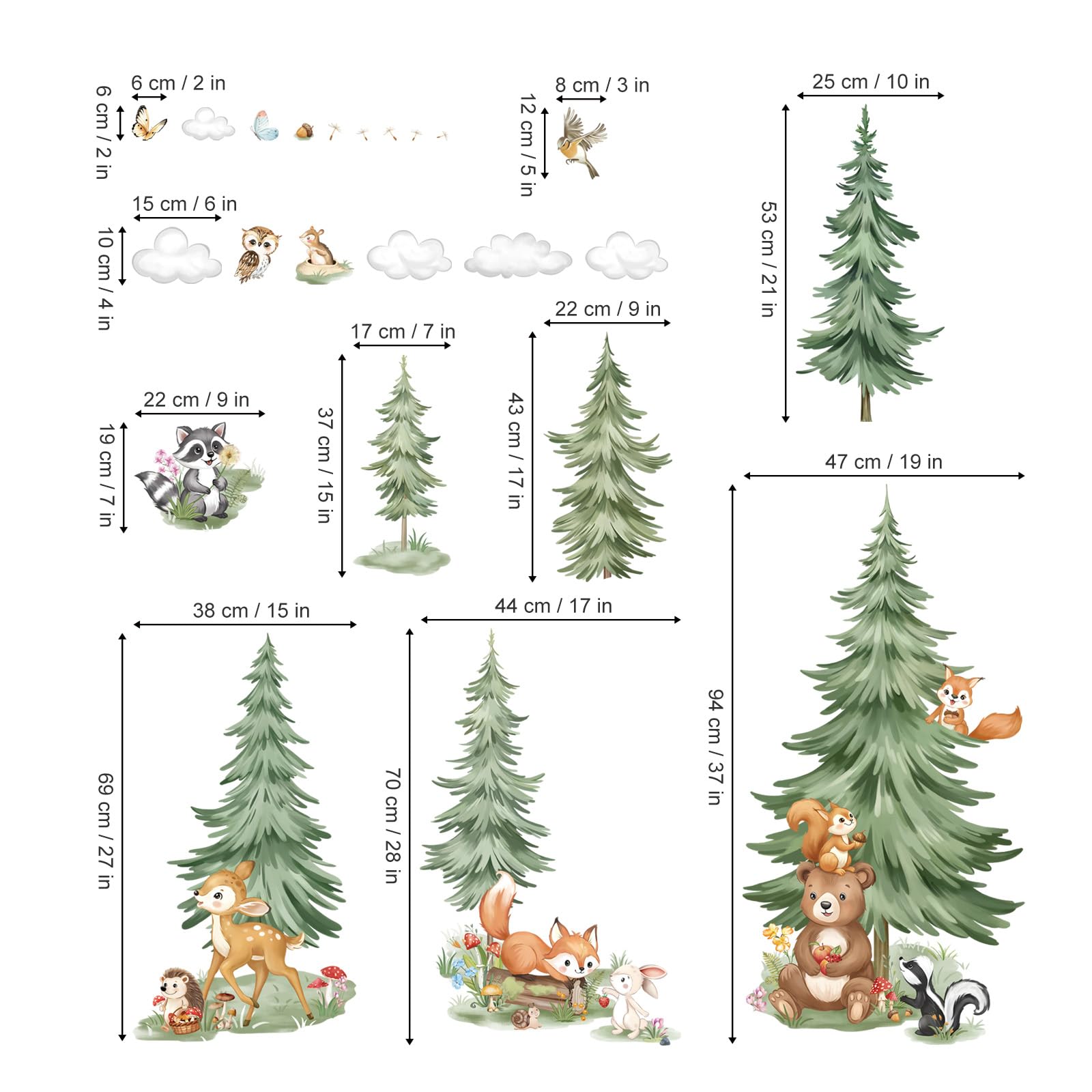 Decalmile forest fox wall sticker brings whimsy to play areas.