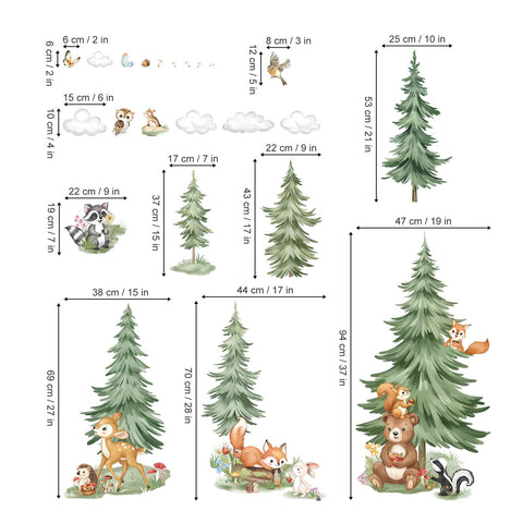 Decalmile forest fox wall sticker brings whimsy to play areas.