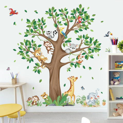decalmile leopard wall decal adds bold safari vibe to playroom walls