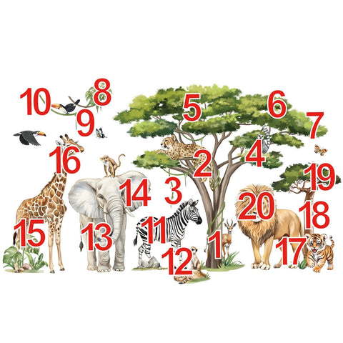 DecalMile leopard wall sticker adds dynamic pattern and color.