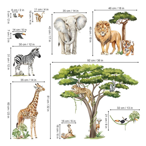 DecalMile lion wall sticker sparks imaginative safari storytelling.