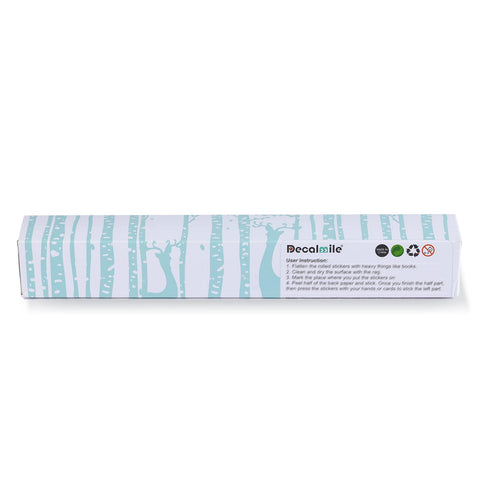DecalMile Removable waterproof wall decals easy to clean and reposition.