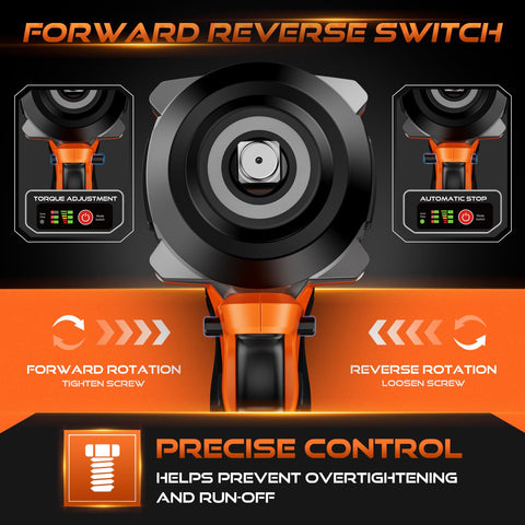 Decerk auto-stop feature enabling safer bolt loosening