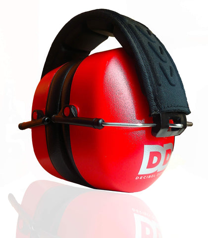 DECIBEL DEFENSE ear muffs deliver up to 37 dB NRR for loud environments.