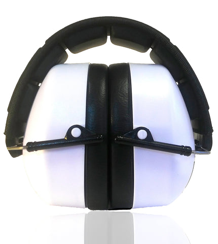 Decibel Defense ear muffs delivering 37 dB NRR for loud environments.