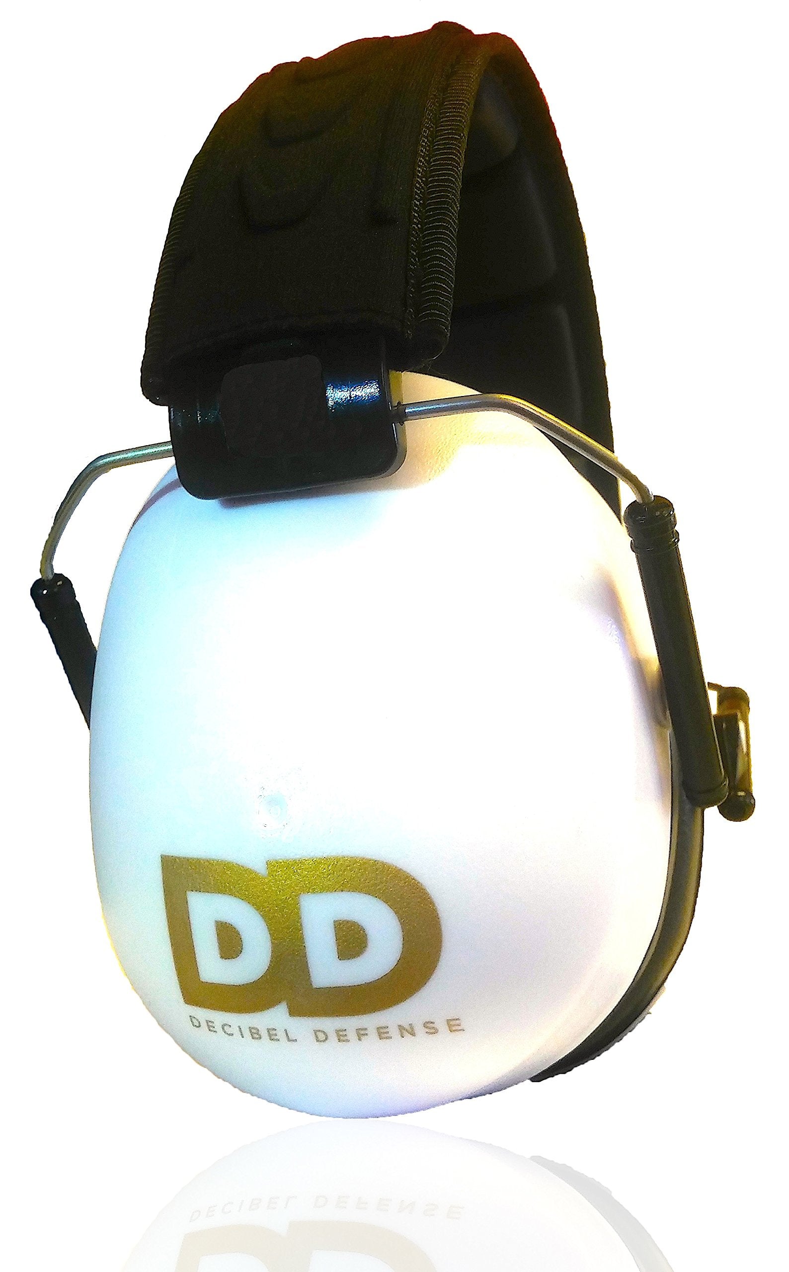 Decibel Defense ear muffs store compactly in a gun bag or tool case.