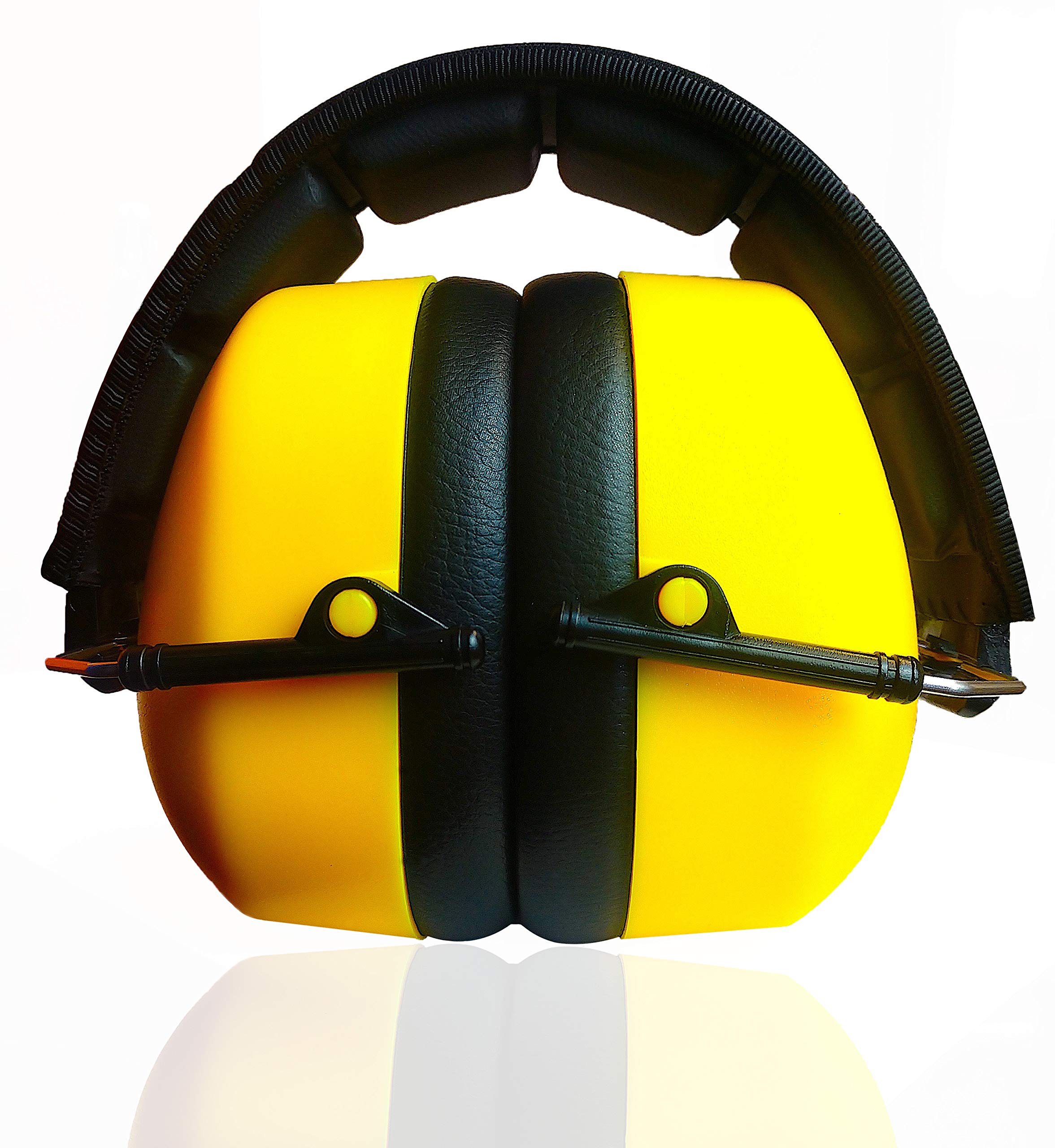 DECIBEL DEFENSE ear muffs adjustable strap for secure fit in loud environments.