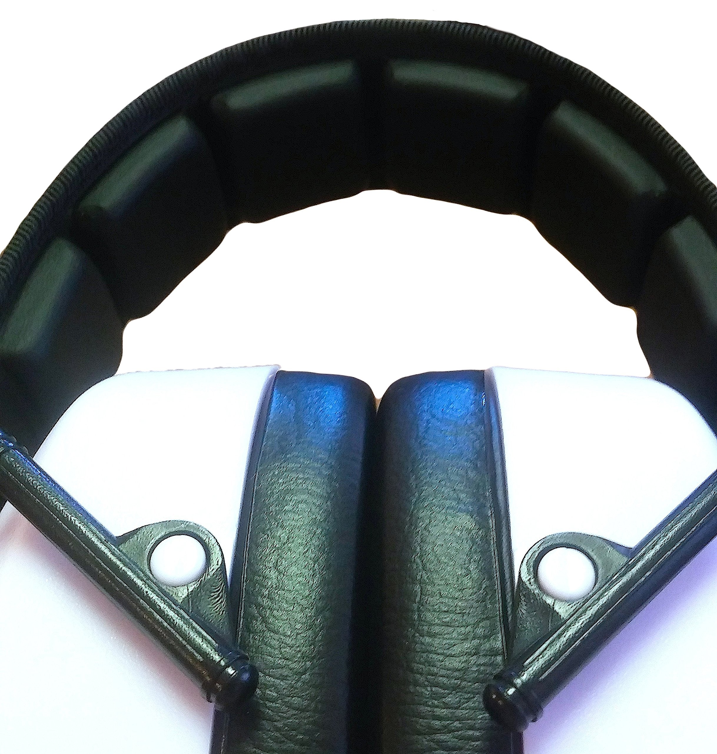 Decibel Defense ear muffs with padded headband for all-day comfort.