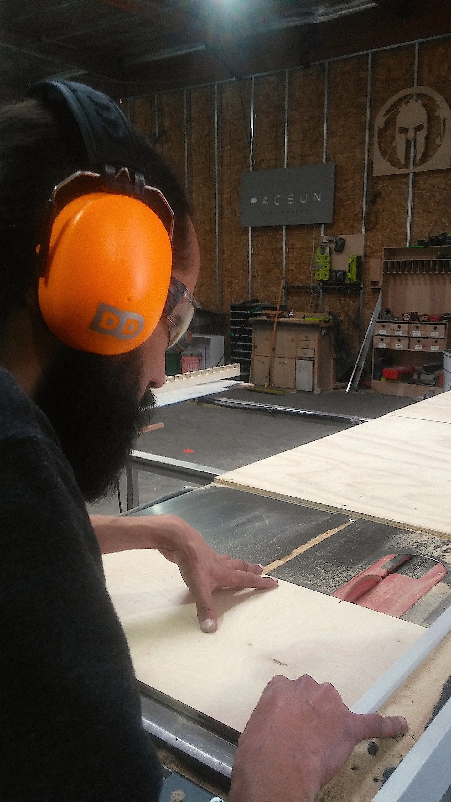 DECIBEL DEFENSE earmuffs suited for construction and tools.