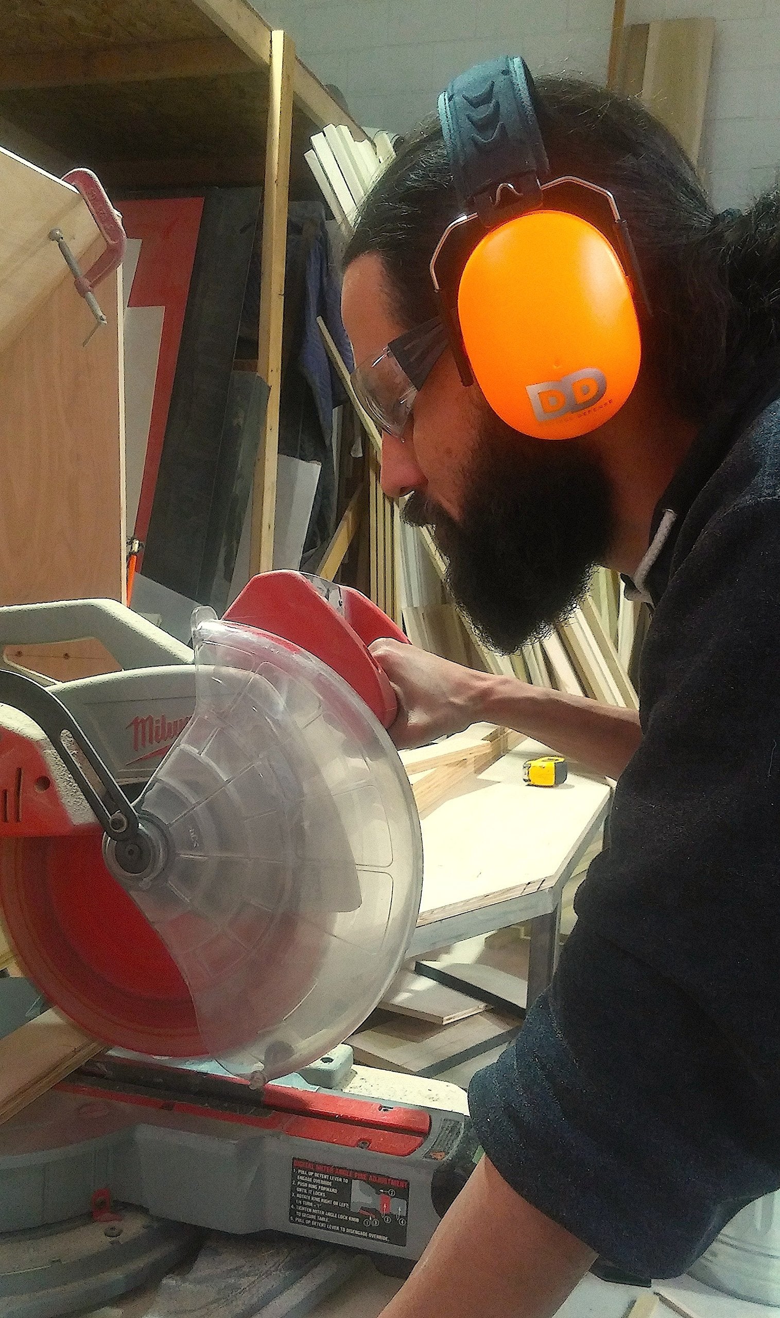 DECIBEL DEFENSE XL size earmuffs for larger heads.