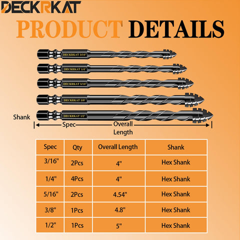 DECKRKAT 10-piece set shown in a sturdy storage case for easy access.