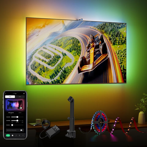 DeckTok RGB LED strip with 60 LEDs provides smooth color gradients behind the display.