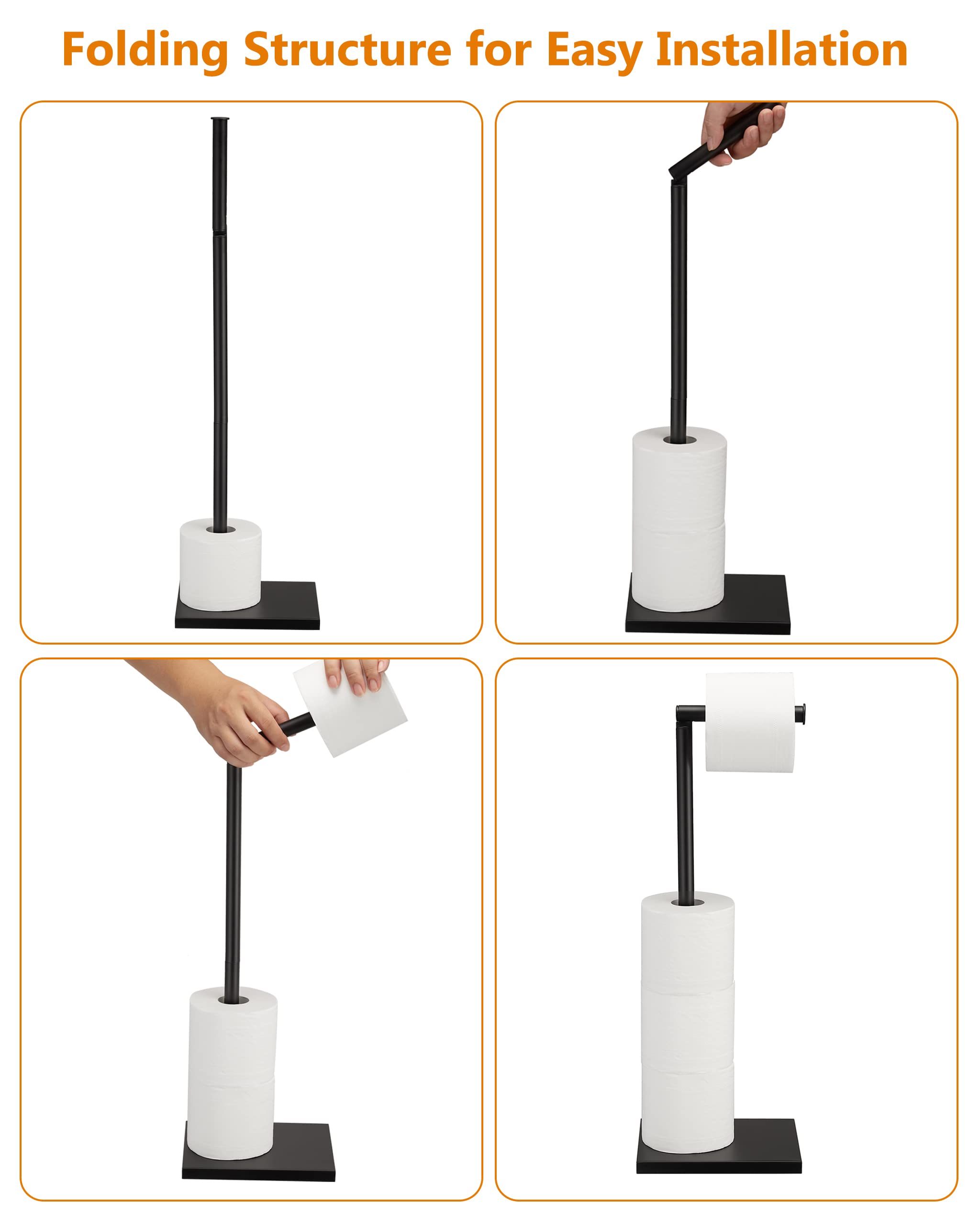 DECLUTTR black-coated arm enables smooth paper dispensing.