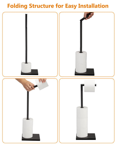 DECLUTTR black-coated arm enables smooth paper dispensing.