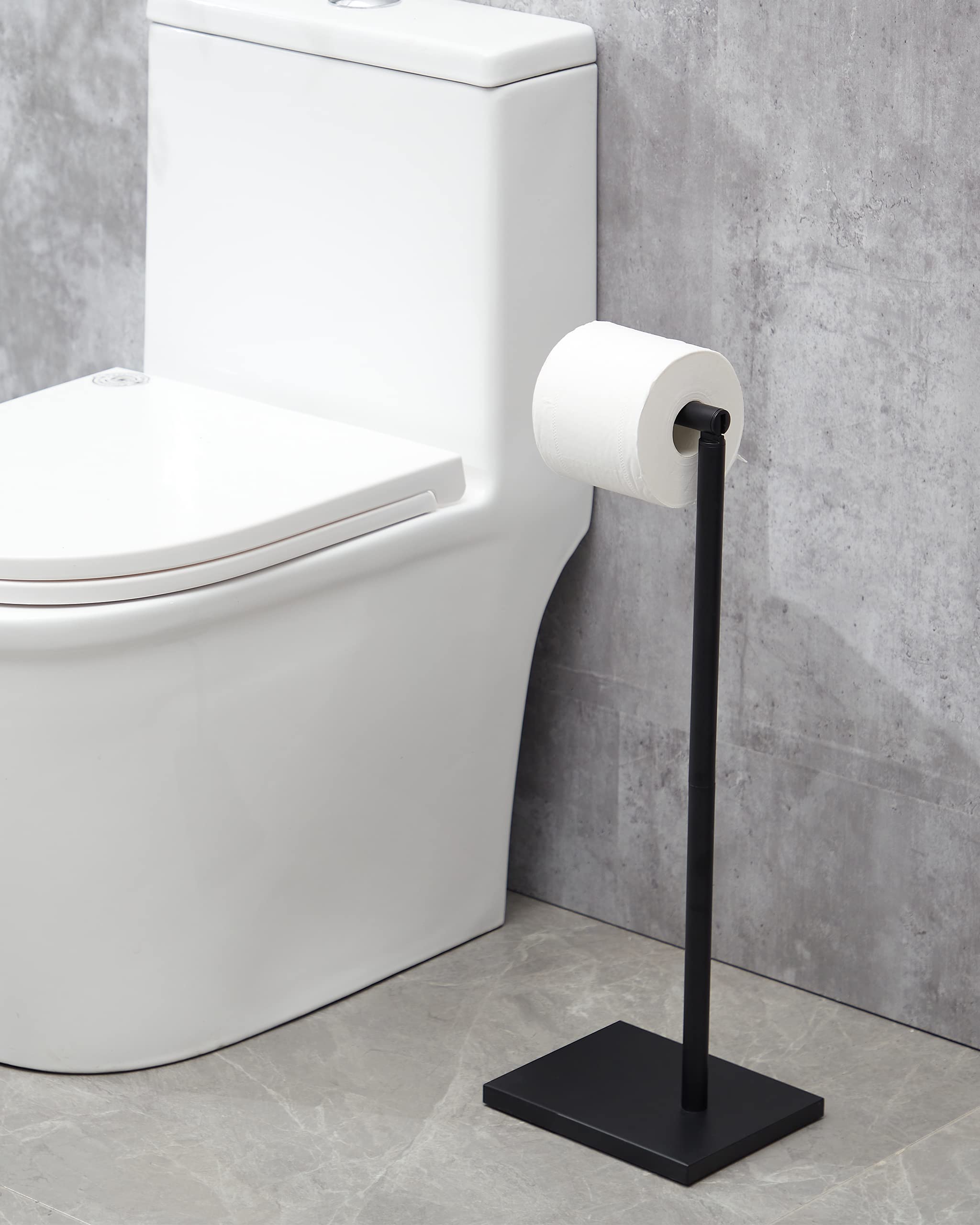 DECLUTTR fits regular and jumbo toilet paper rolls for versatility.
