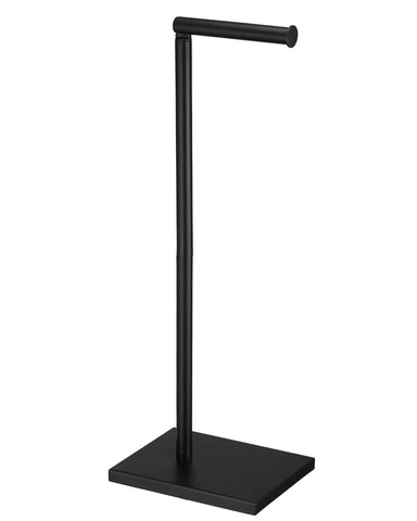 DECLUTTR free-standing toilet paper holder base provides stable support in a bathroom.