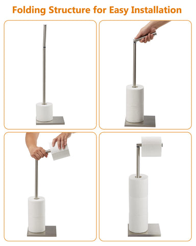 DECLUTTR adjustable roll stick for smooth dispensing and secure storage.