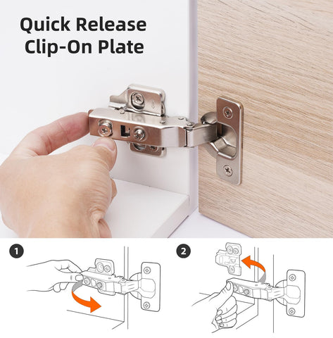 DecoBasics 105 degree opening provides easier access to pots and pans.