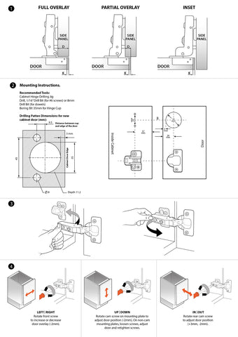 DecoBasics heavy duty steel construction supports long lasting cabinet hardware.