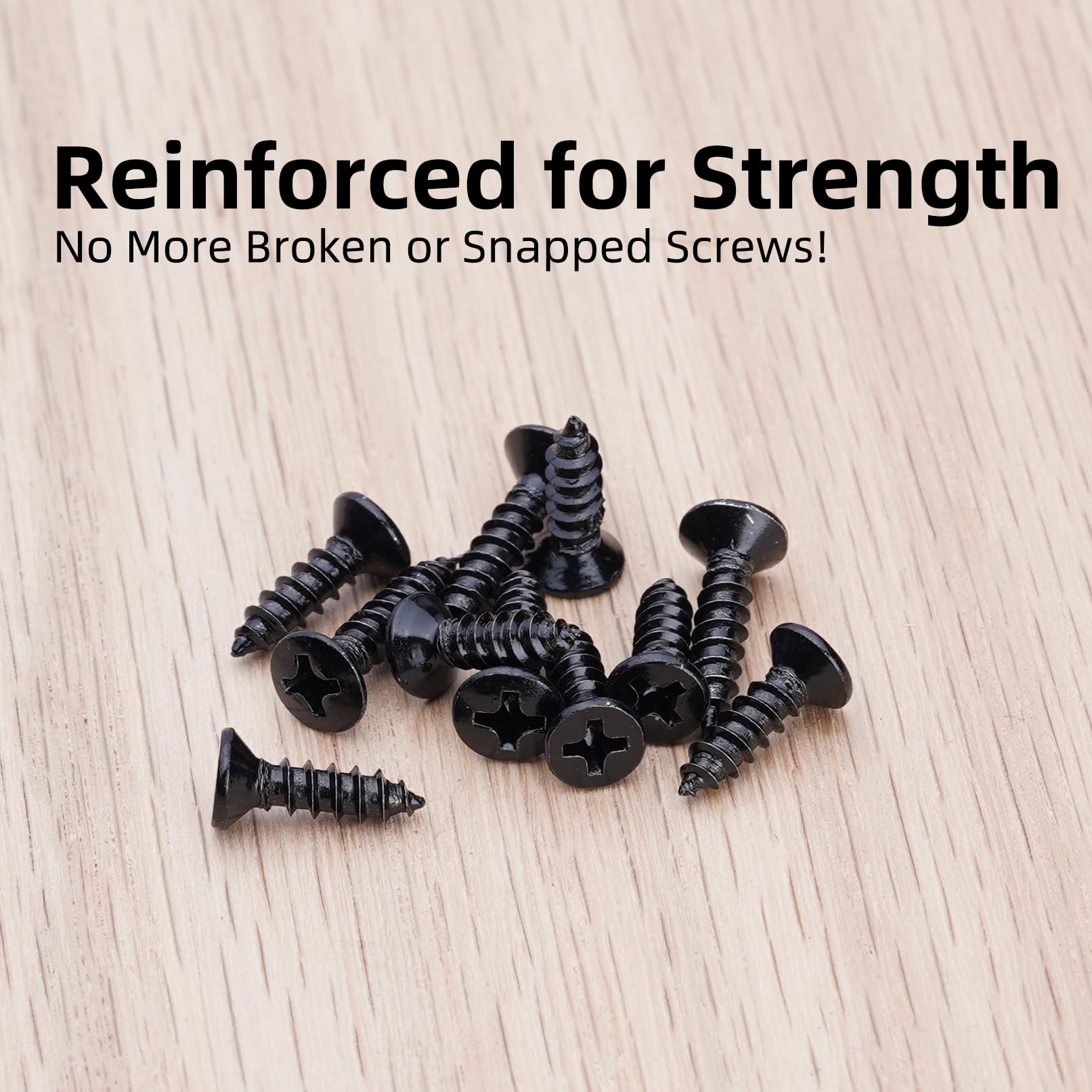 DecoBasics durable matte-black hinges ideal for kitchen and pantry.