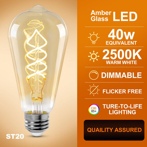Decoaui dual-helix filament bulb for soft, inviting illumination