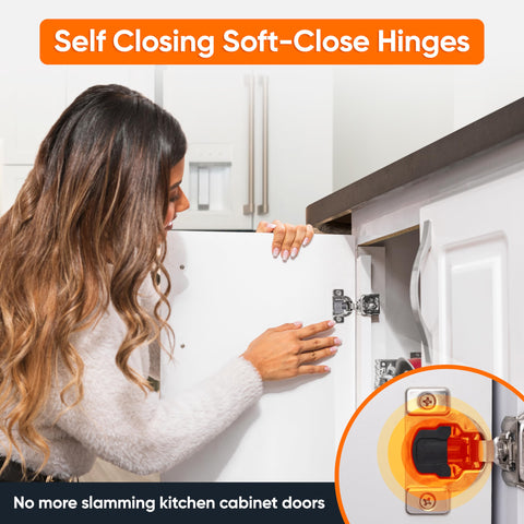 DecoBasics 3-way adjustable hinges help achieve straight, flush doors with minimal effort.
