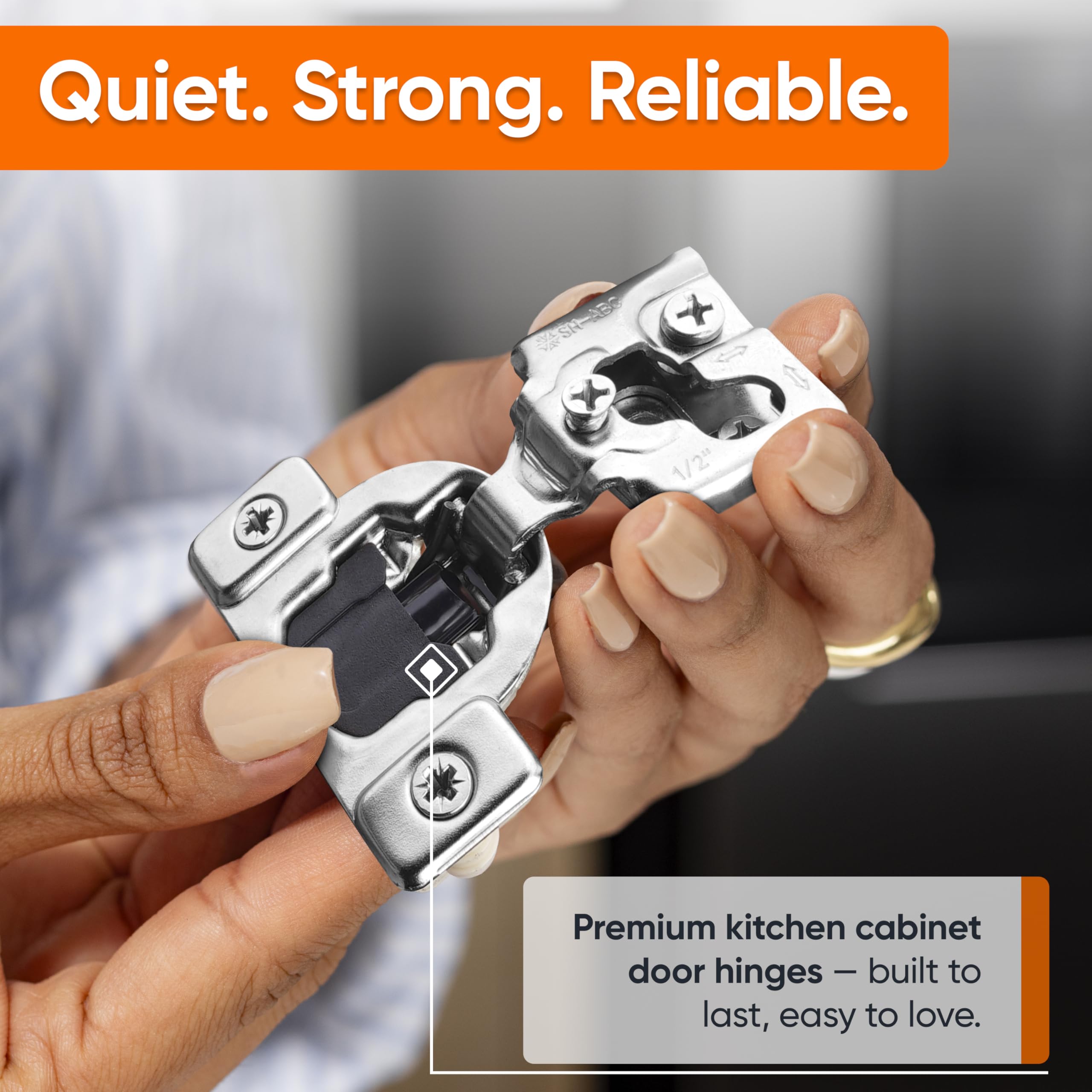Decobasics 3-way adjustable hinges with easy alignment for flush doors