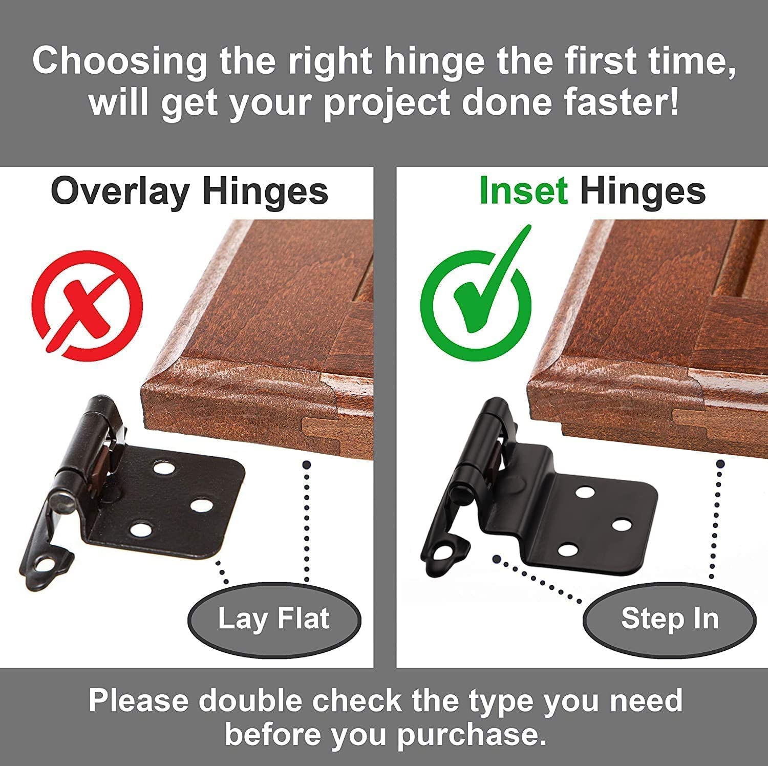 Close-up shows face-frame inset design aligning with standard American cabinets.