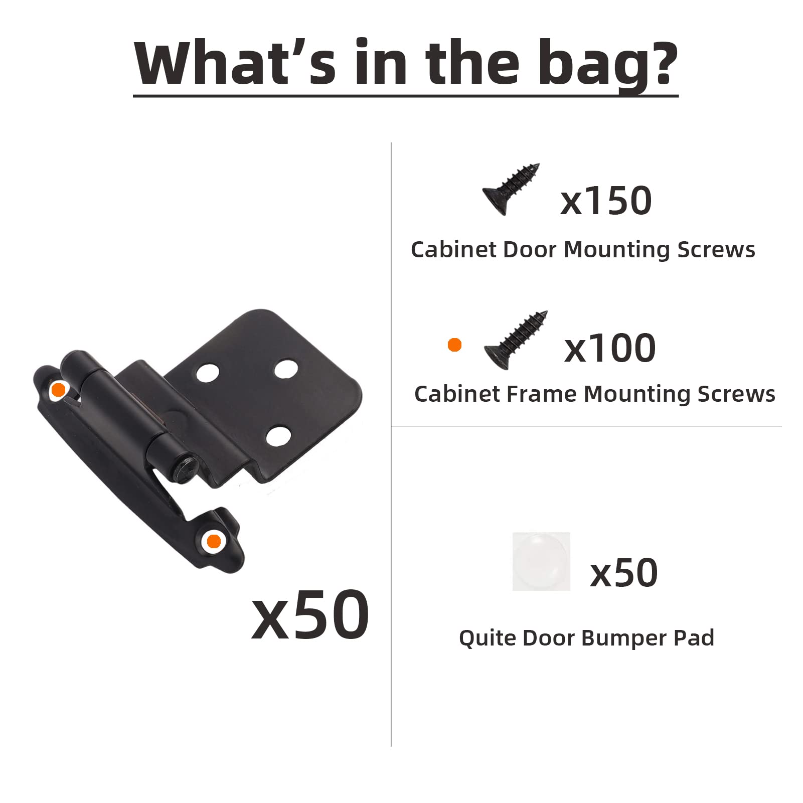 DecoBasics bumper included ensures soft close and reduced cabinet noise.