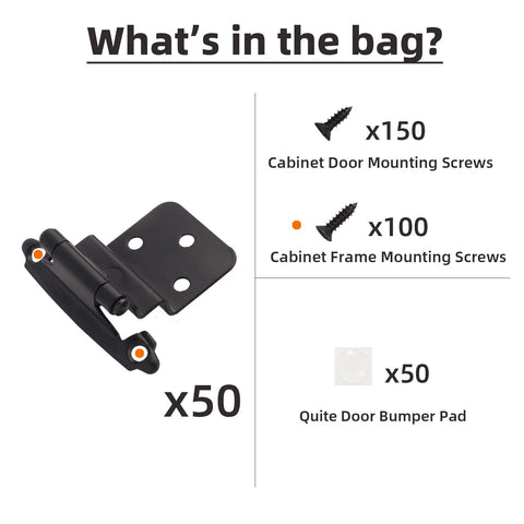DecoBasics bumper included ensures soft close and reduced cabinet noise.