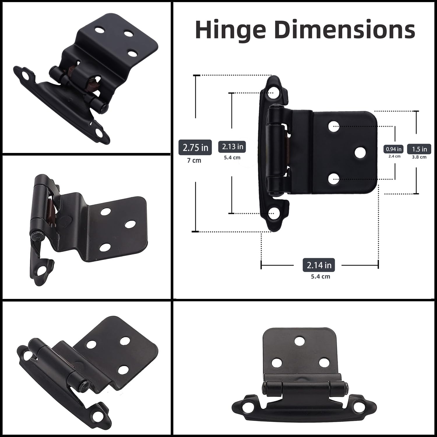 DecoBasics mounted hinge on cabinet demonstrates sturdy fit and precise alignment.