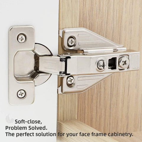 DecoBasics adjustable 3-way hinge enables quick, fine-tuned door fit.
