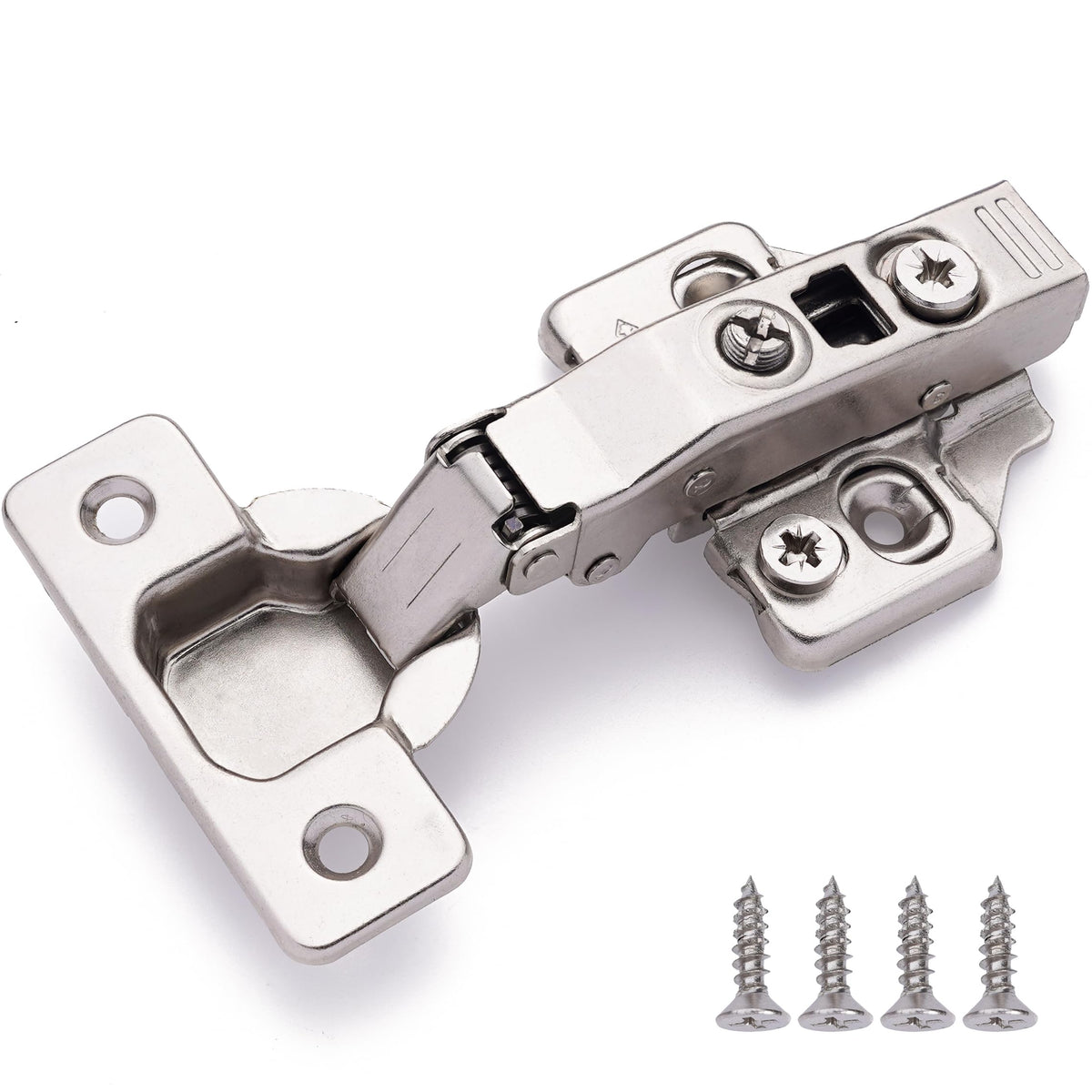 DecoBasics full overlay hinge with soft-close damper for quiet kitchen use
