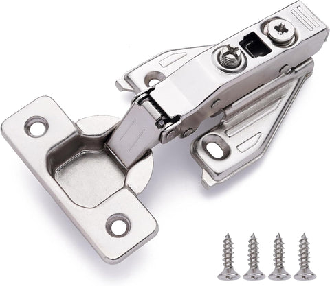 DecoBasics full-overlay hinges 5/8-inch for quiet kitchen cabinet doors.