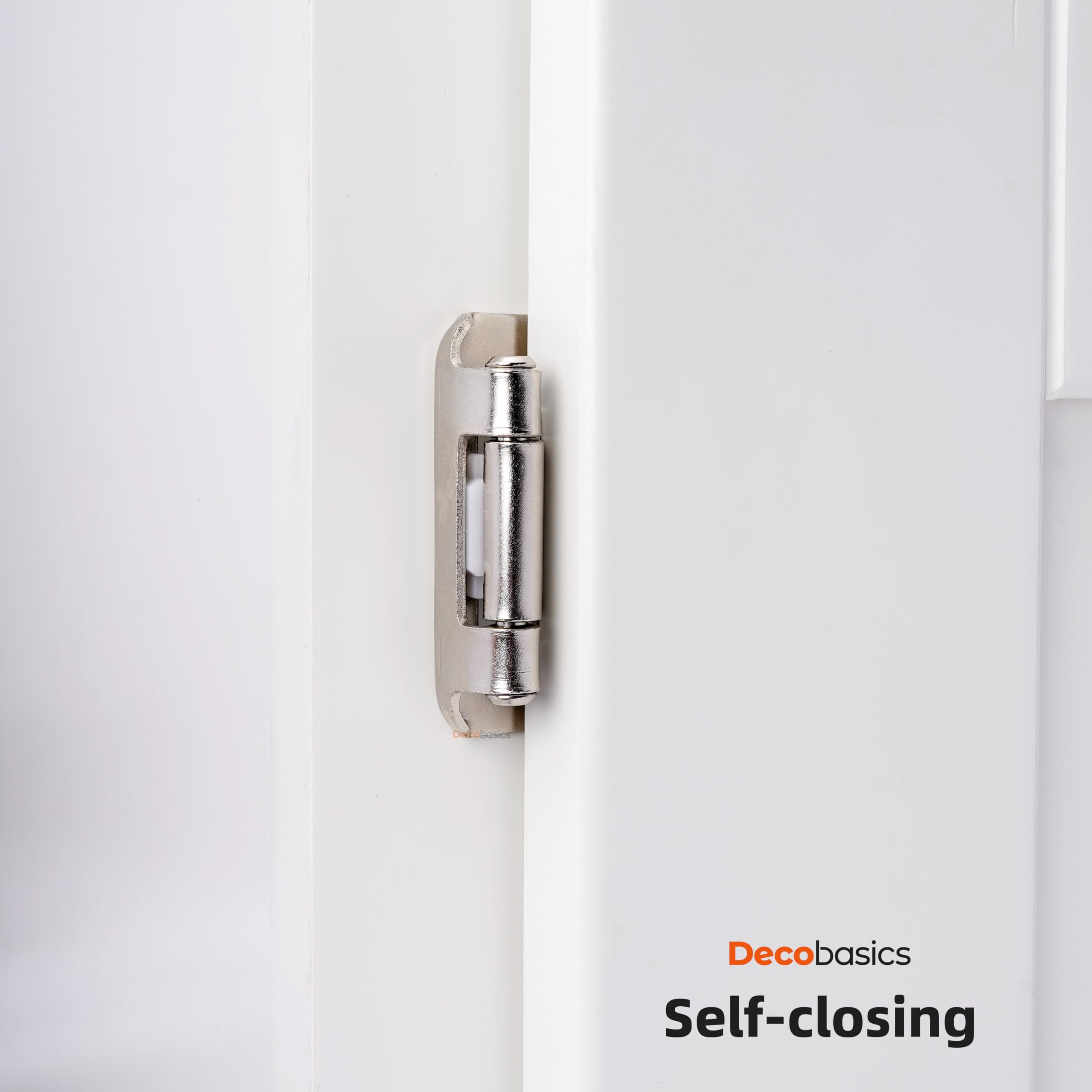 DecoBasics hinges with included screws enable quick, DIY-friendly upgrades