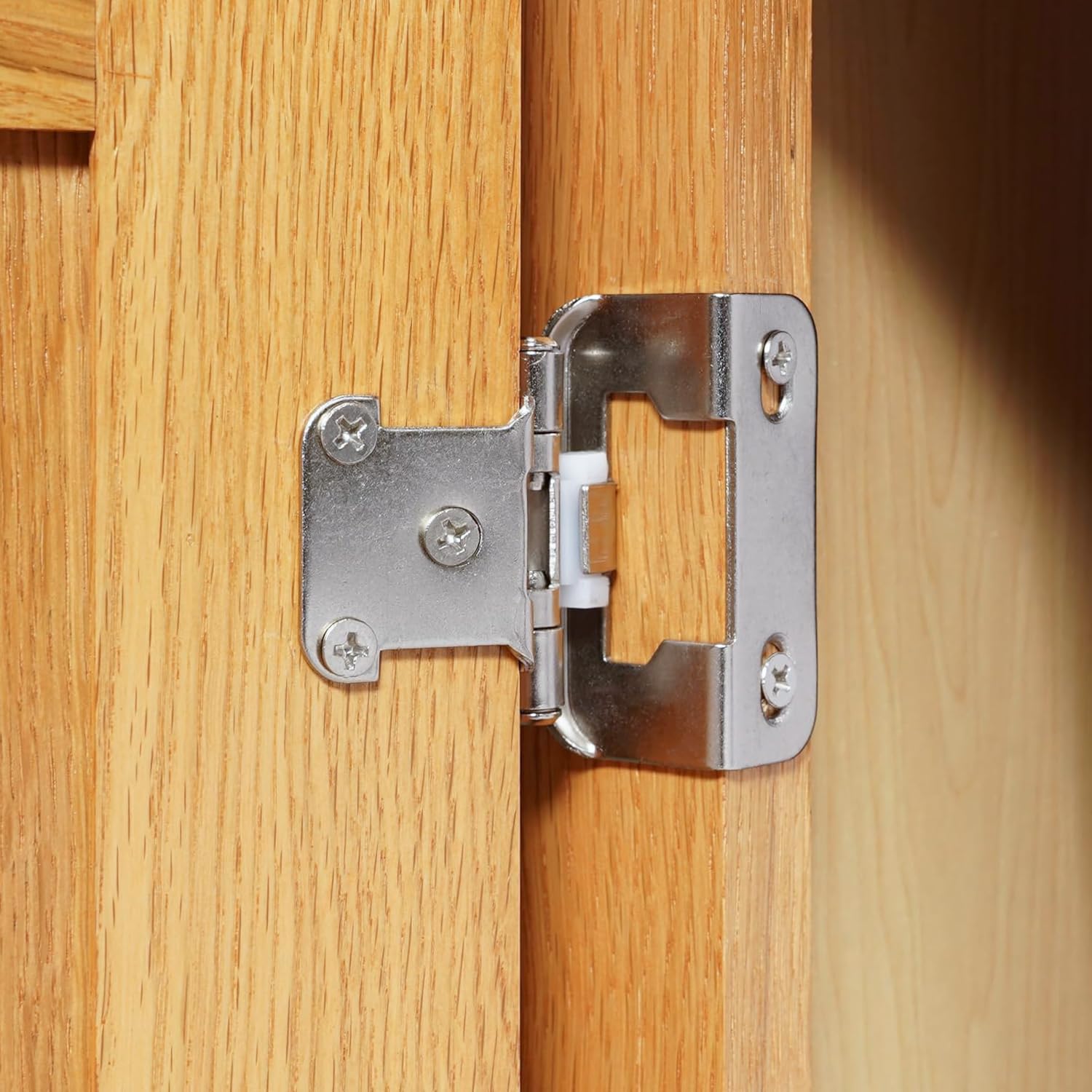 DecoBasics pantry cabinet hinges on a cupboard door for everyday use