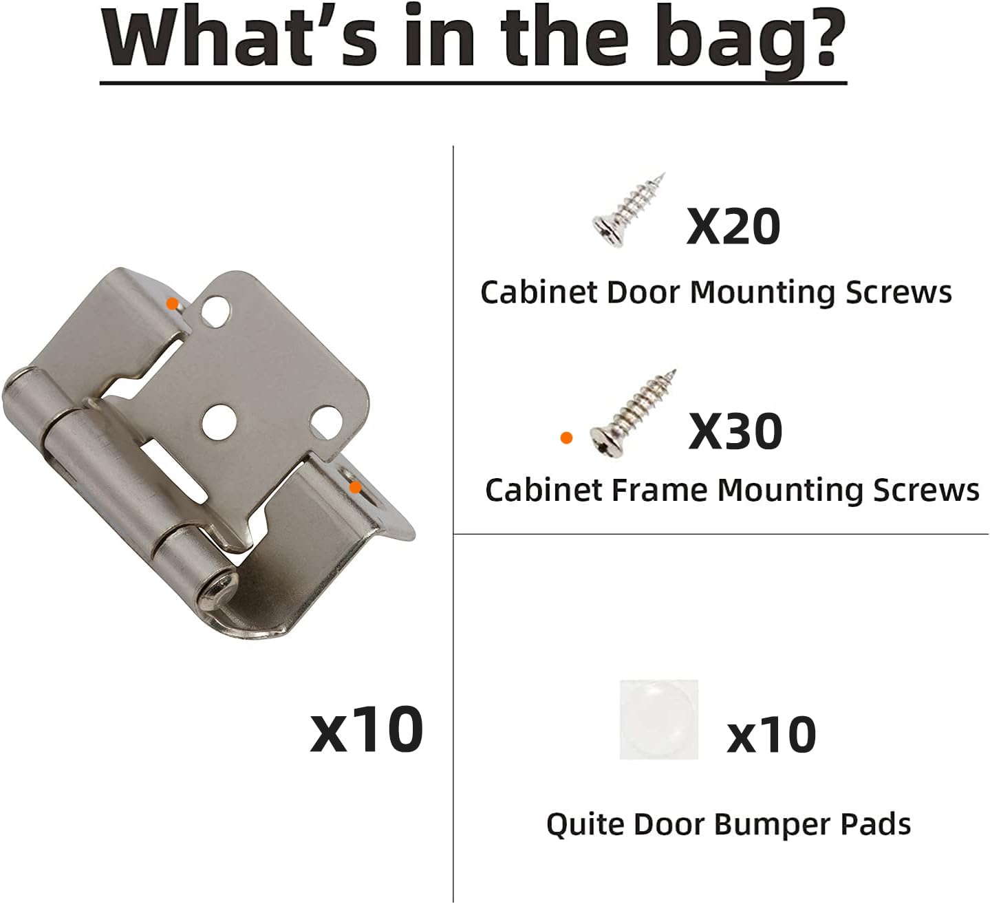 DecoBasics quiet bumpers provide a softer, near-silent close