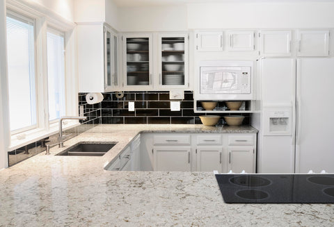 DecoBasics satin nickel finish hinge demonstrating smooth self-closing action for cabinets.