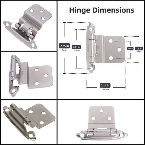 Upgraded 5/8 screws included with DecoBasics hinges for sturdy fit