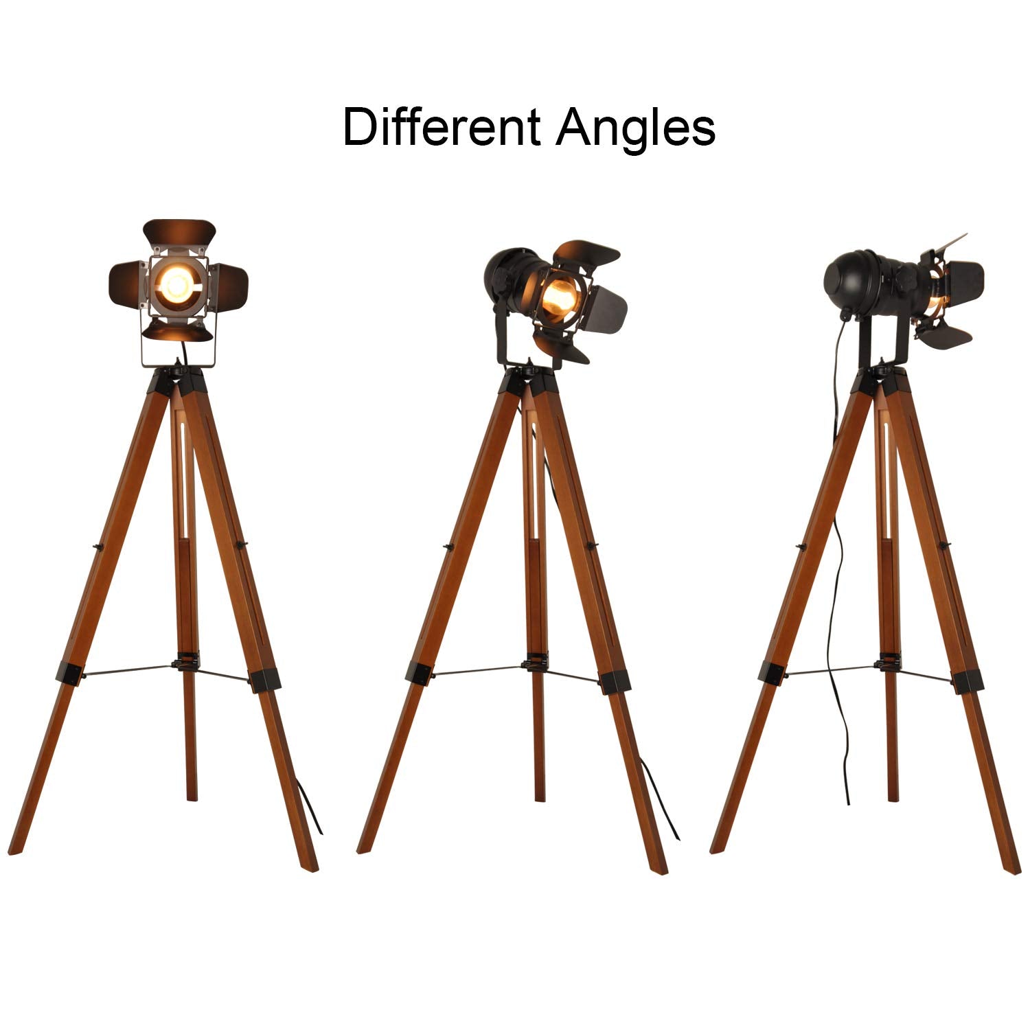 Dec Luce Decoluce Lighting height-adjustable tripod lamp brightens versatile spaces.