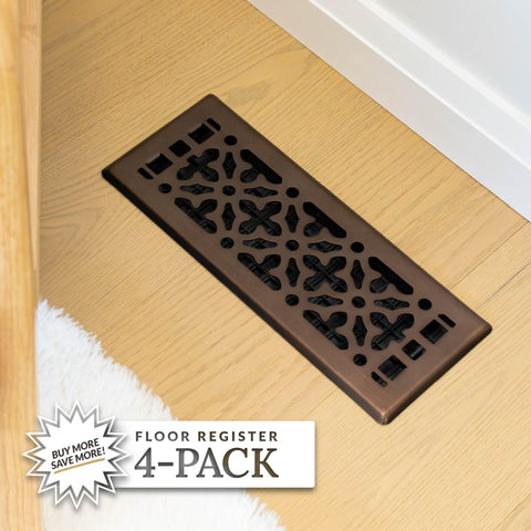 Decor Grates AGH410-RB durable metal construction supports long-lasting use