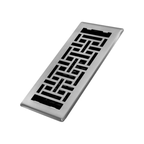 Decor Grates AJH410-NKL floor register installation drop-in for quick room updates.