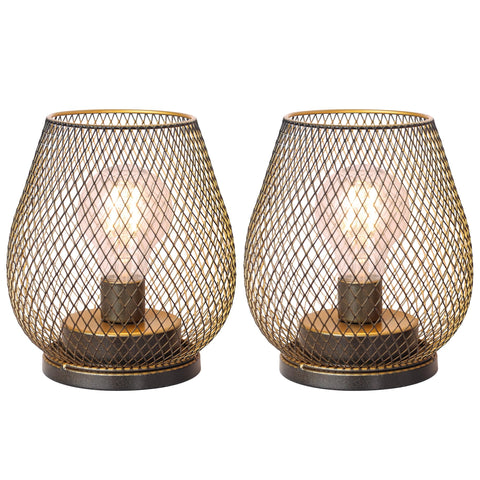 decorkey battery lantern with golden cage creates warm indoor and outdoor ambiance.
